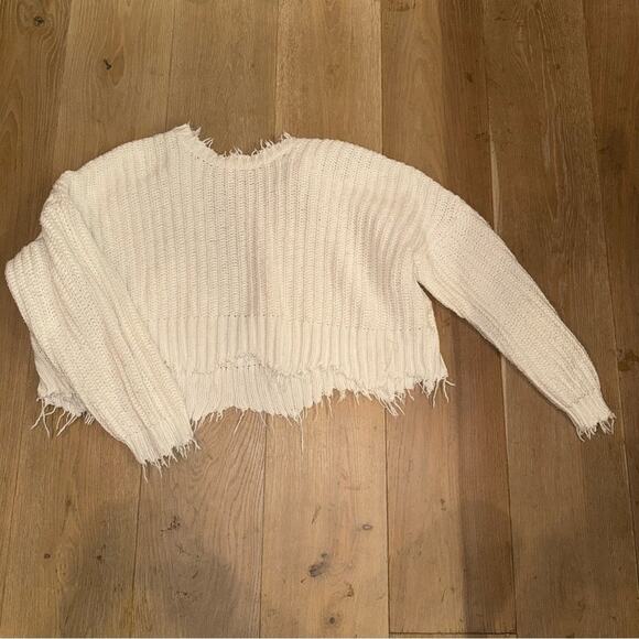 Wildfox Women's Reversible Palmetto Sweater White Small - Picture 13 of 13